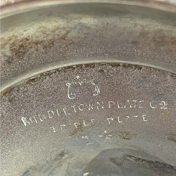 Antique Meriden B Company 5 Piece Condiment Set, Etched Glass, Spoon, 1852-1898 - Picture 8 of 16